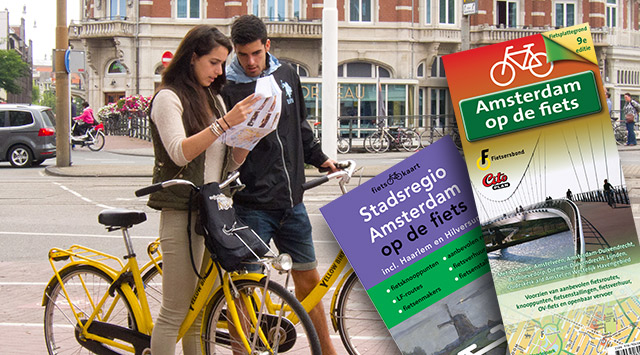 The Amsterdam by bike maps are aimed at cyclists in the city. Photo © Holland-Cycling.com