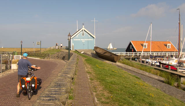 The Noord & Zuidhollandsche Reddingsmaatschappij lifeboat station in Hindeloopen. Photo © Holland-Cycling.com