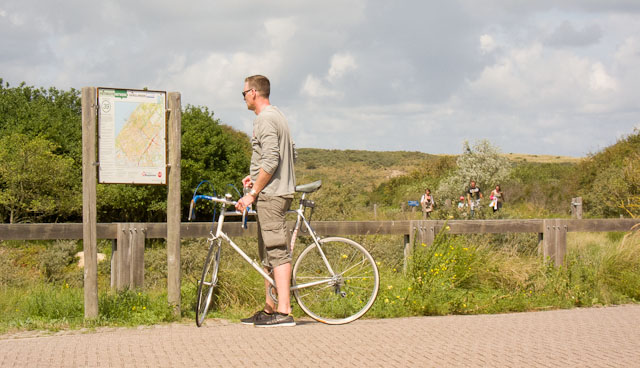 Information board for the numbered cycle network. Photo © Holland-Cycling.com
